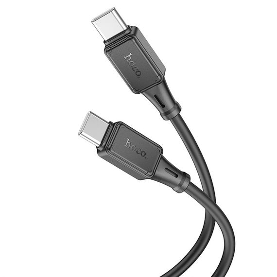 Дата кабель Hoco X101 Assistant 60W Type-C to Type-C (1m) Black | Зображення 1