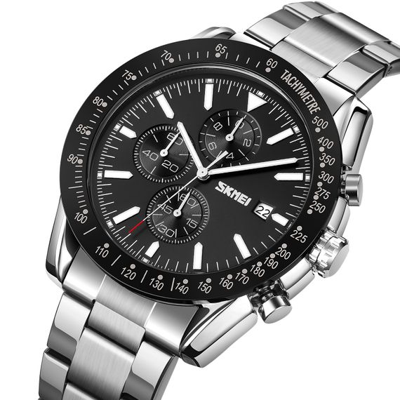 Чоловічий годинник Skmei 9253SIBK Silver-Black | Зображення 1