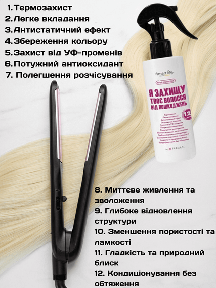 Термозахисний спрей для волосся 12 в 1 Smart Life Farmasi 200 мл | Зображення 1