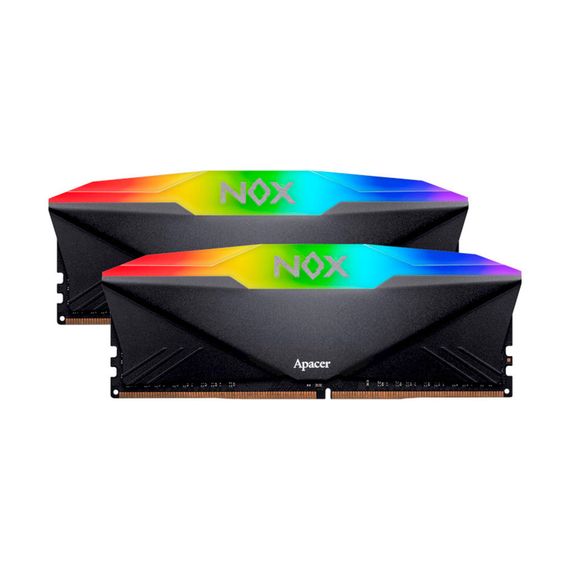 Модуль пам'яті для комп'ютера DDR4 32GB (2x16GB) 3600 MHz NOX RGB Black Apacer (AH4U32G36C25YNBAA-2) | Зображення 1
