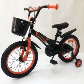Дитячий двоколісний велосипед Hammer Smart H2021 20 дюймів із бічними колесами, кошиком. NH-765 Колір: оранж