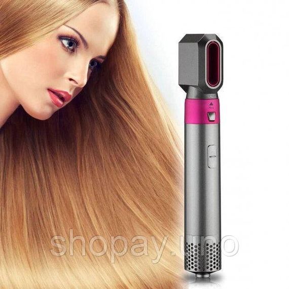 Повітряний мультистайлер Hot Air Styler 5 в 1 для різних типів волосся з насадками для сушіння, випрямлення, надання об'єму | Зображення 1