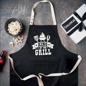 Фартух King of the grill (Чорний)
