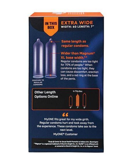 Презервативи MyONE Extra Wide 10 шт., картонна коробка Sex Aura | Зображення 2