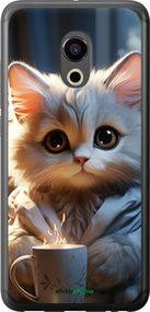 Чохол на Meizu Pro 6 Білий кіт "5646t-293-2448"