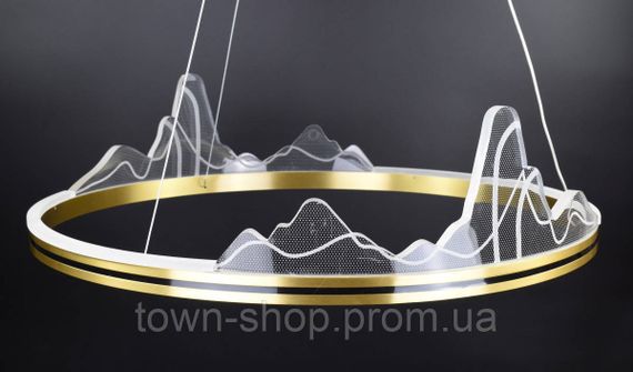 Люстра потолочная LED SGA16-800-ab-k Латунь 40-150х80х80 см. | Зображення 6