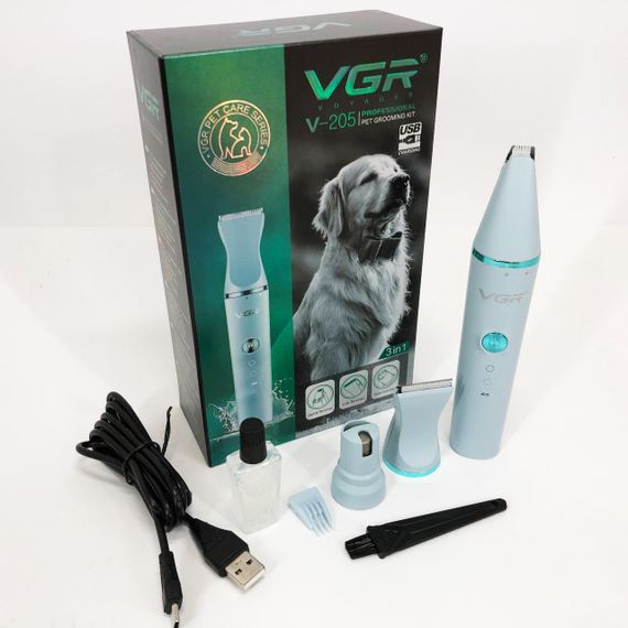 Электрическая машинка для стрижки животных с насадками, Триммер-машинка для животных CV-64 | Зображення 6