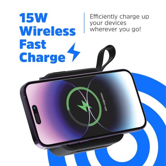 УМБ Energizer Magnetic Wireless 10000mAh 20W PD,AC зарядка,QI-15W, built-in USB-C,USB-А,USB-C In/Out | Зображення 9