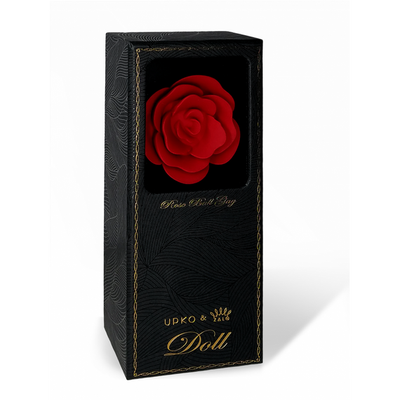 Кляп троянда із силікону та італійської шкіри Rose Ball Gag UPKO Sex Aura | Зображення 4