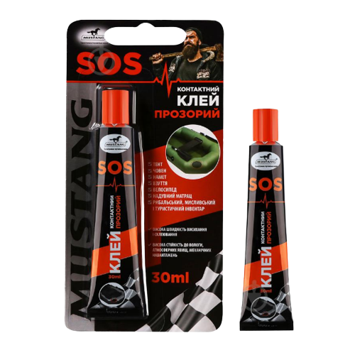 Клей контактний 30 мл Мустанг SOS MG22