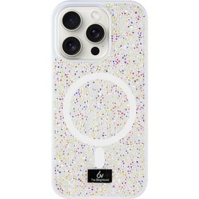 TPU чехол Bling World Rock Diamond with MagSafe для Apple iPhone 14 Pro (6.1") White