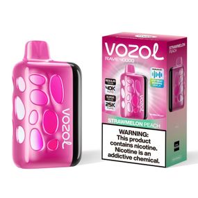 Vozol Rave 40000. Клубника Персик (Strawmelon Peach)
