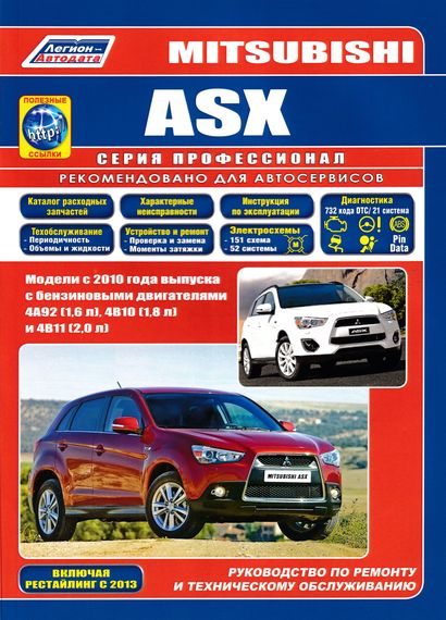 Mitsubishi ASX. Посібник з ремонту й експлуатації. Книга