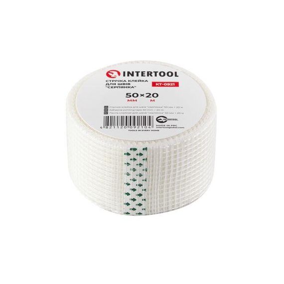 Стрічка клейка для швів "серп'янка" 50 мм*20 м INTERTOOL KT-09211 | Зображення 1