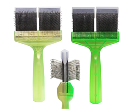 Пуходерка ActiVet Duo Plus Brush SilCoater 2в1 — две мягкие щетки в одной
