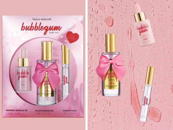 Набір (масажна олія, масажний гель, блиск на губ) Bubblegum | Зображення 7