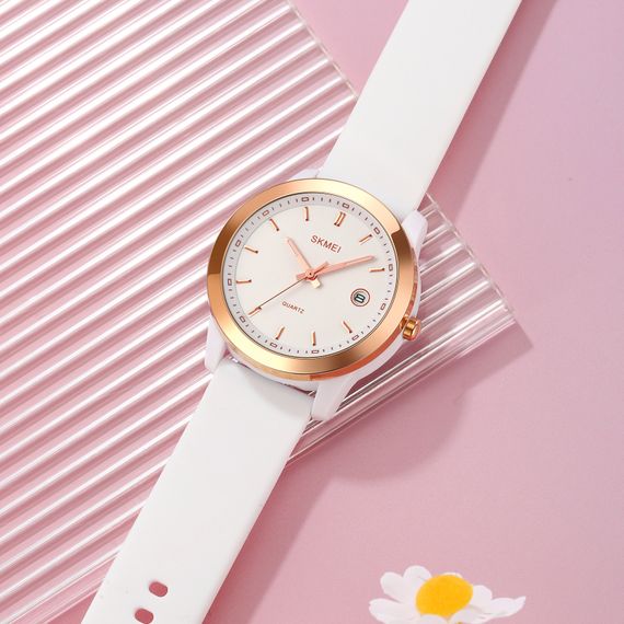 Класичний жіночий годинник Skmei 2319WT White | Зображення 1