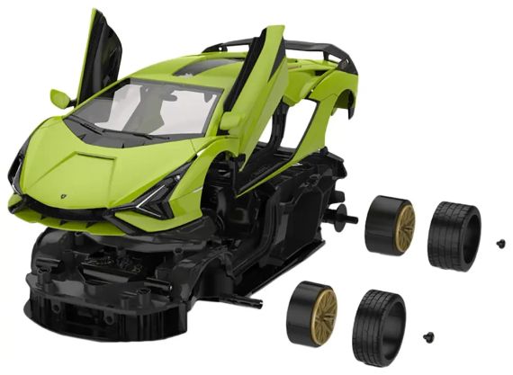 Машинка-конструктор Rastar Lamborghini Sian 1:18. Зелений | Зображення 4