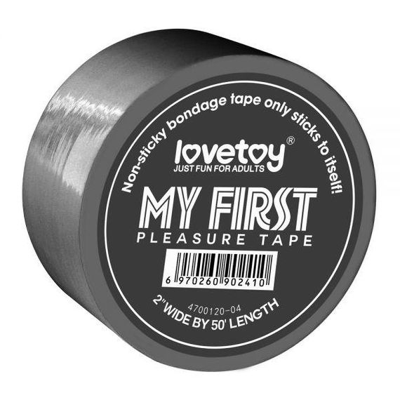 Серая лента для бондажа LOVETOY MY FIRST sexstyle