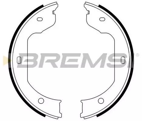 Колодки ручного гальма T5 03 (Bendix), Bremsi (GF0081) | Зображення 1