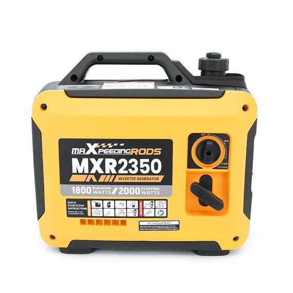 Генератор инверторный БЕНЗИНОВОЙ MXR2350 (2 kW), однофазный, 220V, 50Hz, объем бака 2.4л, ручной запуск | Зображення 1