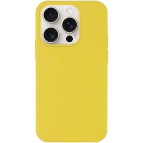Чехол Silicone Case Full Protective (AA) NO LOGO для Apple iPhone 15 Pro Max (6.7") Желтый / Yellow