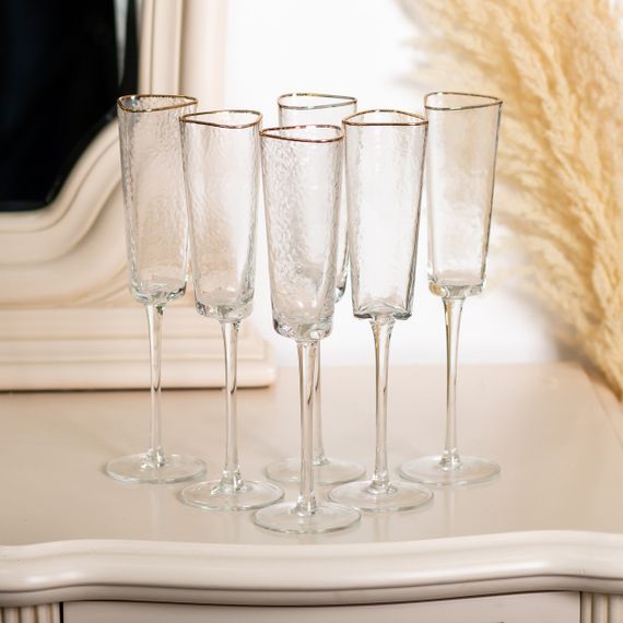Келихи для шампанського, 200 мл, набір із 6 штук HP-16-23 | Зображення 2
