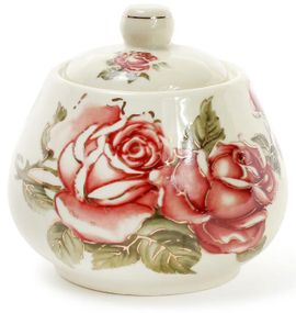 Цукорниця Cream Rose "Корейська Роза" 300мл, порцелянова