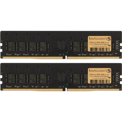 Модуль памяти для компьютера DDR4 32GB (2x16GB) 2666 MHz INTELIGENTES (IU4CHD2/32)