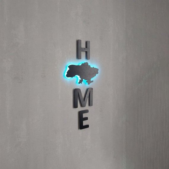 Панно декоративная картина на стену HOME LED подсветка 250x700 acr-p000008