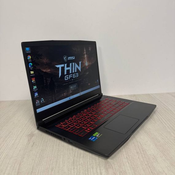 Ігровий  ноутбук Б-клас MSI Thin GF63 12UCX / 15.6" (1920x1080) IPS / Intel Core i5-12450H (8 (12) ядер по 3.3 - 4.4 GHz) / 16 GB DDR4 / 512 GB SSD / nVidia GeForce RTX 2050, 4 GB GDDR6, 64-bit / WebCam б/в | Зображення 5