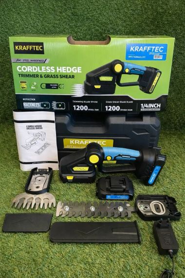 Акумуляторний кущоріз KRAFFTEC Saker Trimmer and Grass shear 36V 2АКБ / ножиці по догляду за садом | Зображення 1