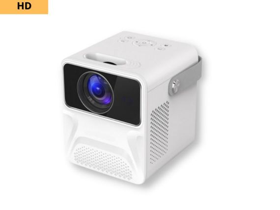 SMART проектор HD(1280*720) на ANDROID портативный XPRO PANOPLUS SOUNDBOX WHITE(4000 lumen) с подключением к iOS и Android для офиса, домашнего кинотеатра и проведения презентаций + Аэромышь в комплекте (L5G823_3899) | Зображення 1