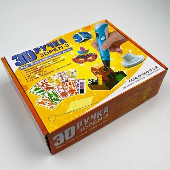 3D-Ручка 3Dpen С Lcd Экраном Полный Набор Пластик  Розовый | Зображення 4