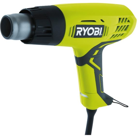 Фен Ryobi  EHG2000 промисловий, 2000Вт, 250/500 л/хв, 400/600 ° С, 0.7кг (5133001137)
