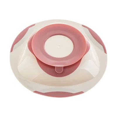 Тарелка детская Lionelo на присоске, розово-серый (A0525) | Зображення 2