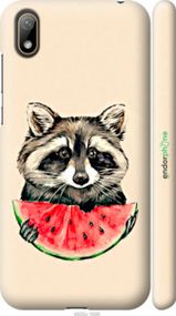 Чохол на Huawei Y5 2019 Єнотик з кавуном "4605m-1695-2448"