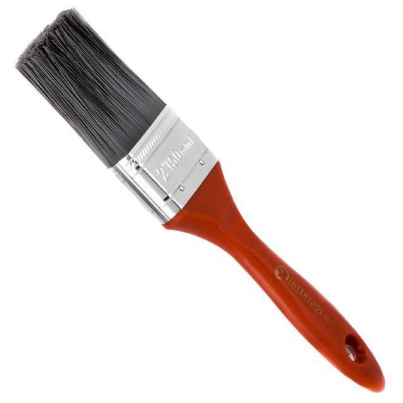 Пензель флейцевий "Лакра", 50*16*64 мм, пластикова ручка INTERTOOL KT-1450 | Зображення 1