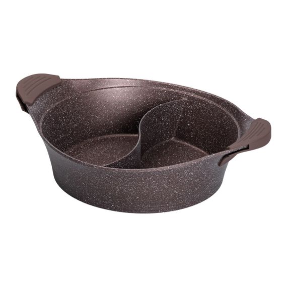 Алюмінієва каструля Ø 30 см, мармурове антипригарне покриття, кавовий MGC HP-4-413CO | Зображення 1