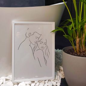 Постер в рамці Дякую тобі за тебе... 15x21 см, A5 (WMT5_21L004_WH)