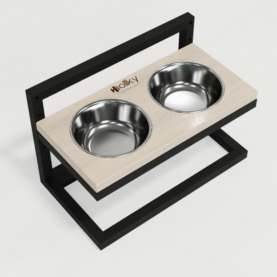 Миски на регулируемой подставке для маленьких собак Hollky Flex S (2 × 0.450 л) FS-422523-BLWH | Зображення 14