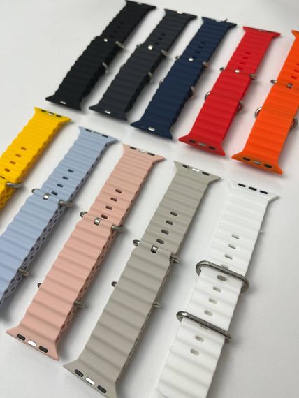 Силіконовий ремінець для Smart Watch Ocean Band 42/44/45/49 (Сірий) | Зображення 5