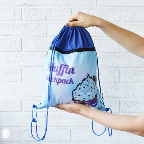 Рюкзак-сумка для одягу та взуття 4Profi "Cake" blue Лаке 46013