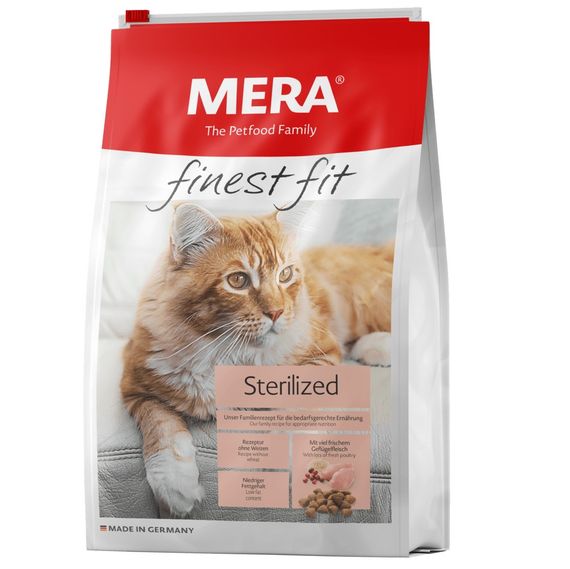 Корм Mera Finest Fit Adult Sterilized Cat сухий з м'ясом птиці для стерилізованих котів 1.5 кг
