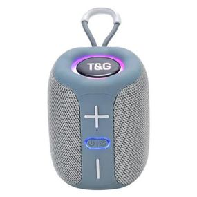 Портативна Bluetooth колонка TG658 8W з RGB підсвічуванням. DF-955 Колір: сірий