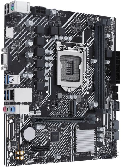 Материнcька плата ASUS PRIME H510M-K R2.0 s1200 H470 2xDDR4 M.2 HDMI D-Sub mATX (90MB1E80-M0EAY0) | Зображення 1