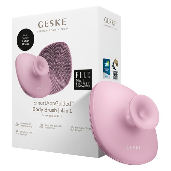 Щітка для тіла GESKE Body Brush 4в1 starlight, Рожевий