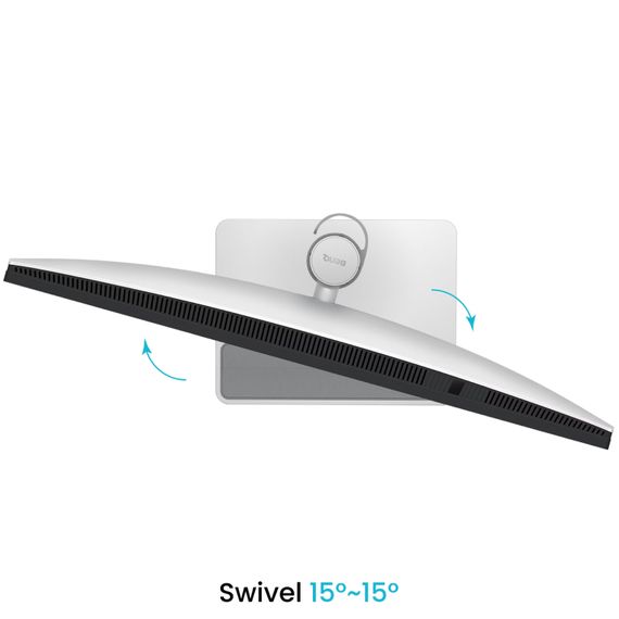 TFT 31.5" BenQ MA320U, IPS, 4K, 2хHDMI, USB-C, HAS, Pivot, кол., сріблясто-сірий | Зображення 4