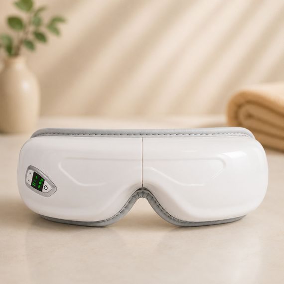 Массажер для глаз TS-5507 Airbag eye massager / Аккумуляторный массажер 3 режима / Вибрационные массажные очки для расслабления | Зображення 4