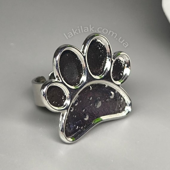 Палітра-кільце на пальчик "Лапка" (металл)